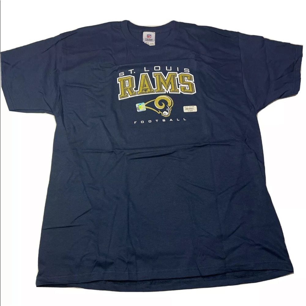 NFL St. Louis Rams Team Apparel Men’s Navy Shirt Size XL New Without Tag
